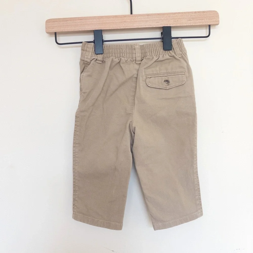 Ralph Lauren Chino Pants Tan Khaki Stretch Twill Trousers Baby 9 Months